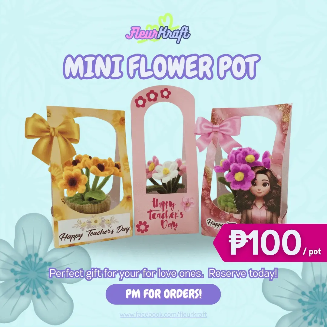 Teacher's Day Gift Ideas in Minglanilla, Cebu | Mini Flower Pots at ₱100