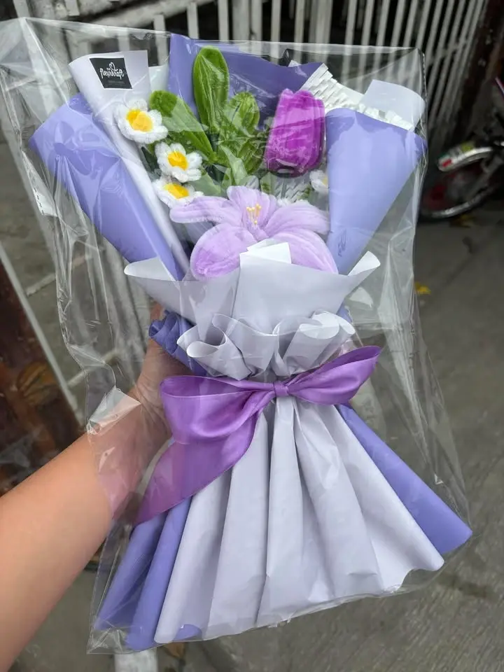 Purple Lily Bouquet by Fleurkraft